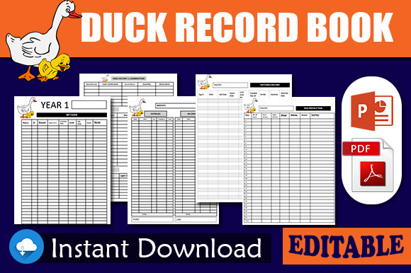 Duck Keeping Record Book PDF